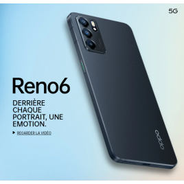 Smartphone OPPO Reno 6 Noir 5G 128 GO Ecran Large
