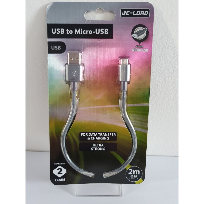 Re-load Câble USB to Micro USB pour transfert de données et