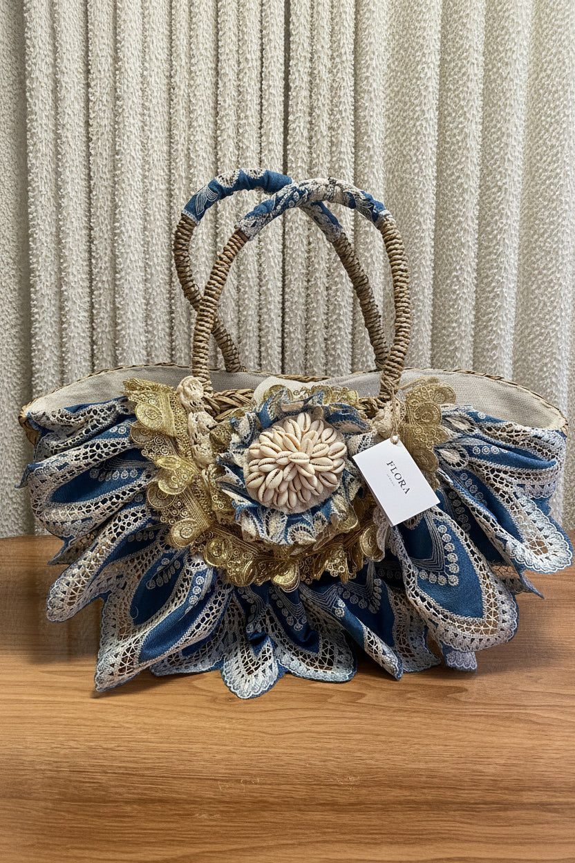 Bolso Artesanal “Azul Real” |Flora Collection