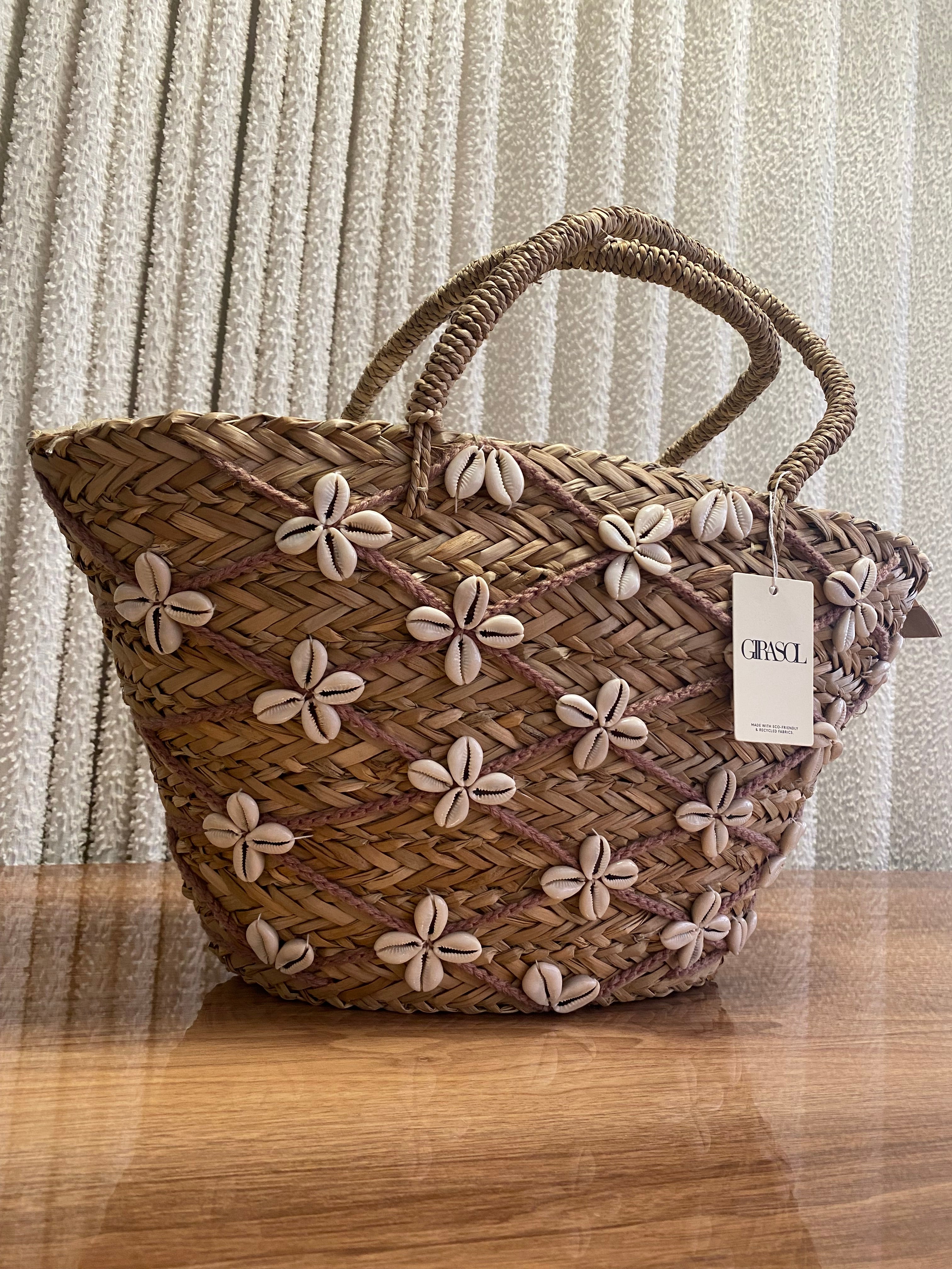 Bolso Artesanal “Mar” de Conchas Blancas  |Girasol Collection